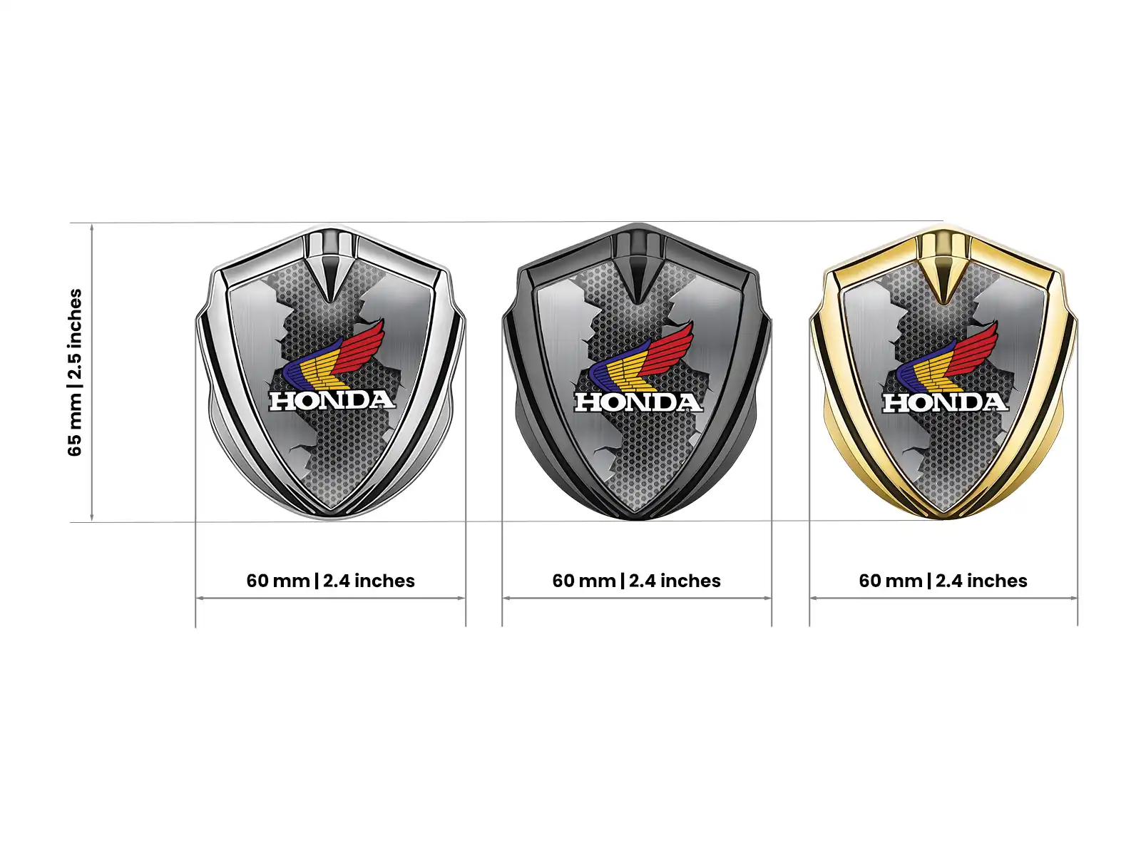 Honda 3D Aile Insigne Max Design Robuste 3D Emblème